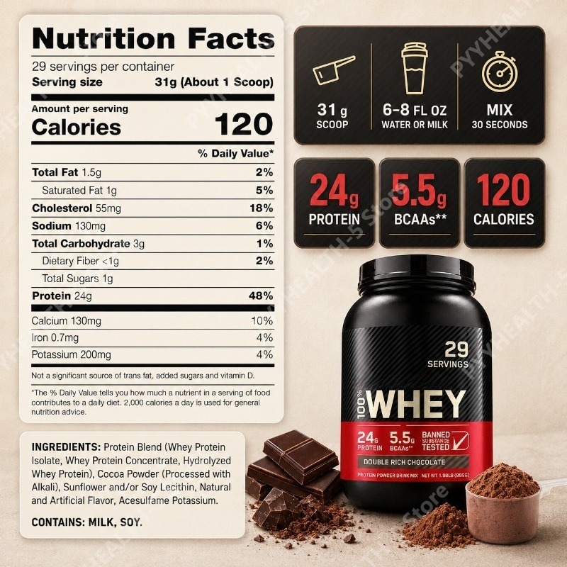 Whey Protein Powder Double Ric - Fitness Nutrition Protein ulasan dan harga