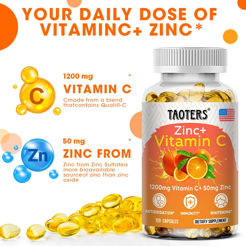 Taoters Vitamin C + Zinc Suppl - Zinc Supplement 50Mg ulasan dan harga
