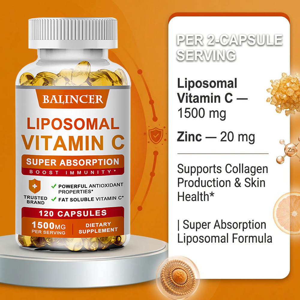 Liposomal Vitamin C 1500mg, Hi - Zinc Supplement 50Mg ulasan dan harga