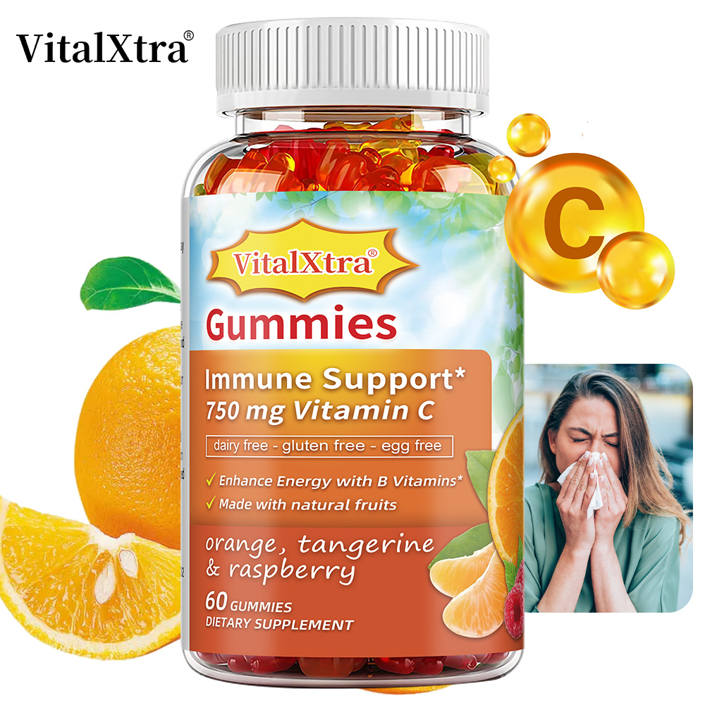 Vitamin C Gummies, with Vitami - Zinc Supplement 50Mg ulasan dan harga