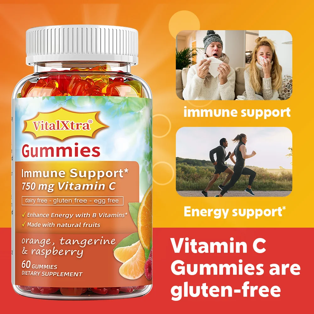 Vitamin C Gummies, with Vitami - Zinc Supplement 50Mg ulasan dan harga