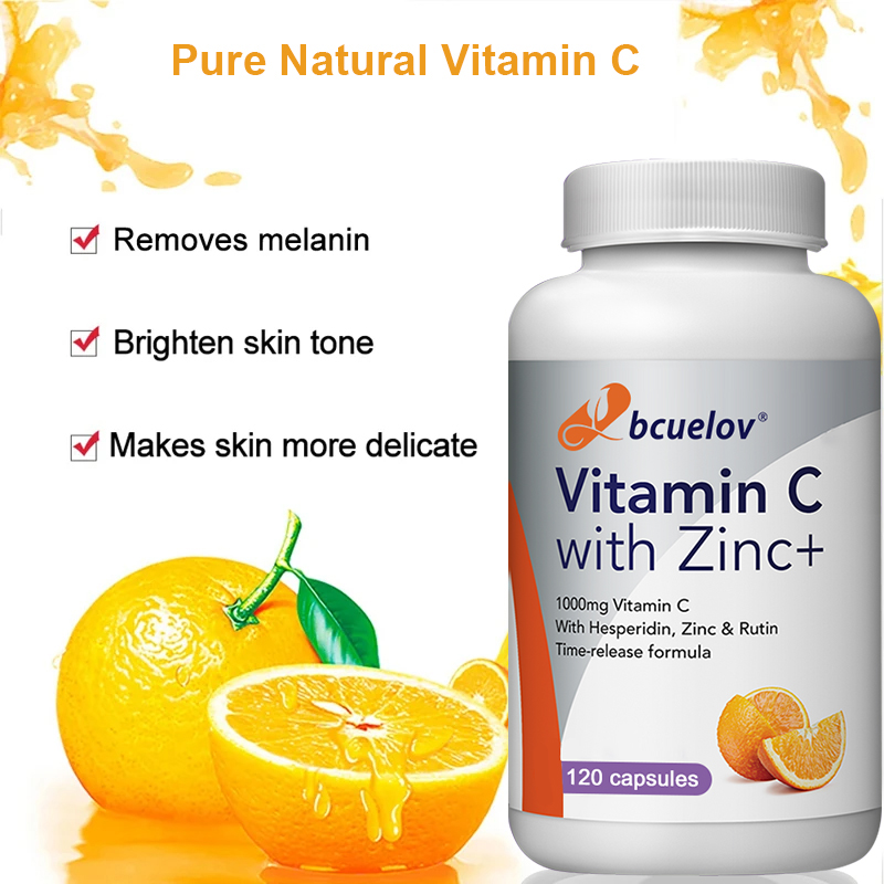 Organic Vitamin C + Zinc Capsu - Zinc Supplement 50Mg ulasan dan harga