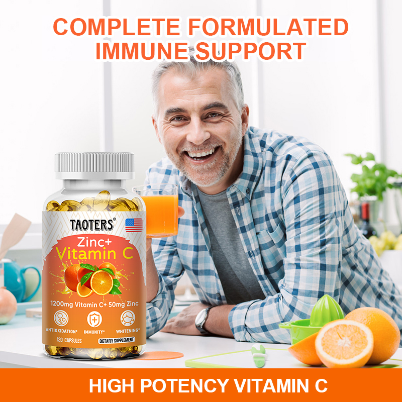 1200 Mg Vitamin C Capsules - w - Zinc Supplement 50Mg ulasan dan harga