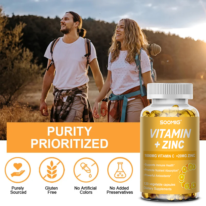 Vitamin C 1000mg + Zinc 20mg C - Zinc Supplement 50Mg ulasan dan harga