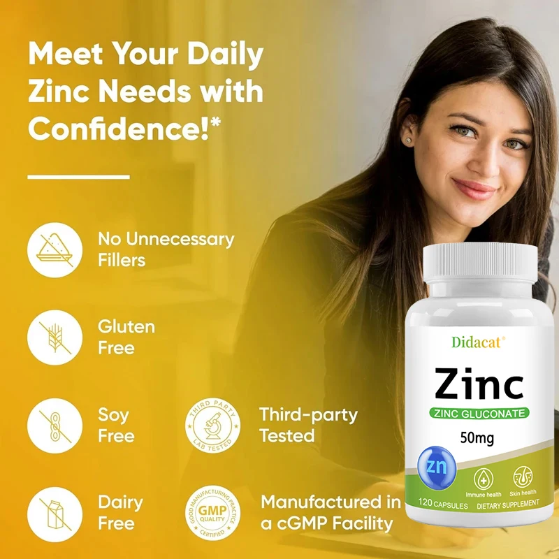 Zinc 50 Mg - with Zinc Glucona - Zinc Supplement 50Mg ulasan dan harga